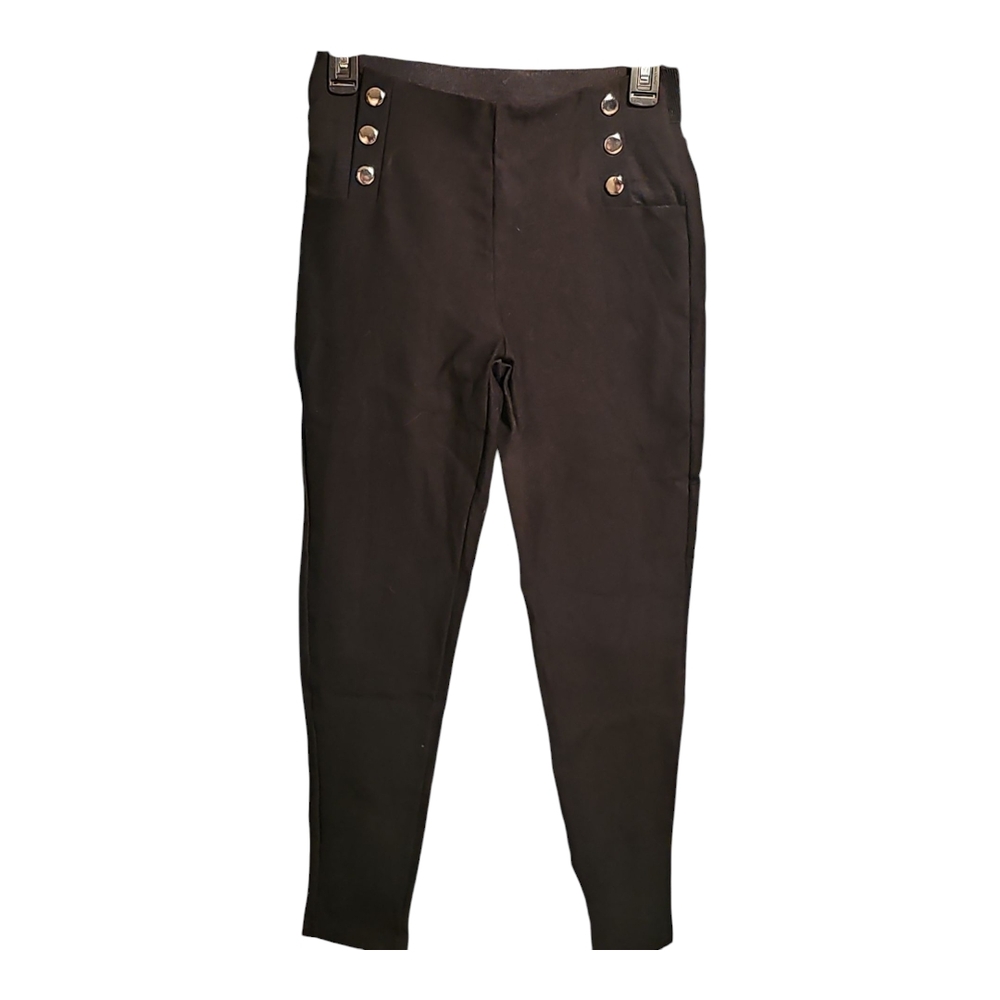 Butter Black Skinny High-Waisted Pants
